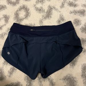 LIKE NEW NAVY LULULEMON SHORTS 4